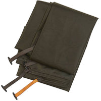 Kelty Grand Mesa 4 Footprint, brown, with brown and orange attachment points