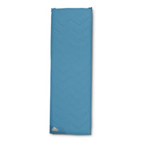 Kelty Galactic SI Sleeping Pad, blue, front view, shown inflated