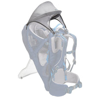 Kelty Journey Sunshade, light gray, front view