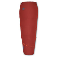 Fired Brick - Kelty Rambler 50 Sleeping Bag, shown fully zipped