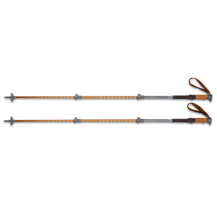 Kelty Range 2.0 trekking poles, gold, set of two, shown fully extended
