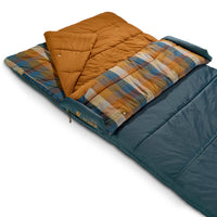 Soft, organic, woven cotton flannel liner and mid-blanket